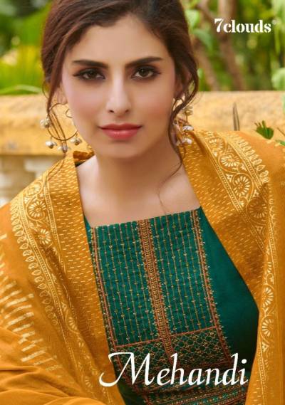 Mehandi By 7clouds Designer Ethnic Wear Salwar Kameez Collection